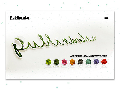 PUBLINSULAR agency brand ecodesign green minimal outdoor publinsular vegetal website white