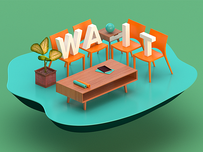 WAIT 3d c4d render type