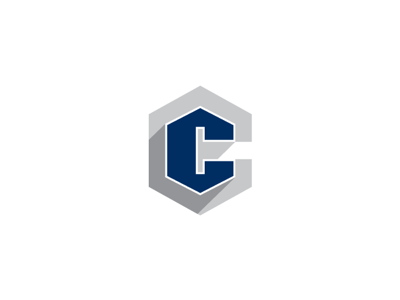 Collins Construction Logo branding c cc construction layers logo monogram shadow