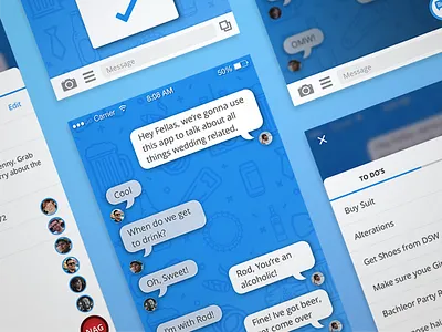 Groomsmen App app blues celebrate communication friends groomsmen ipone mobile party personal project wedding