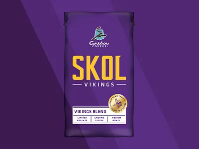 Bleed Purple Part III: The Final Bleed blend caribou coffee hometown lto packaging skol team vikings