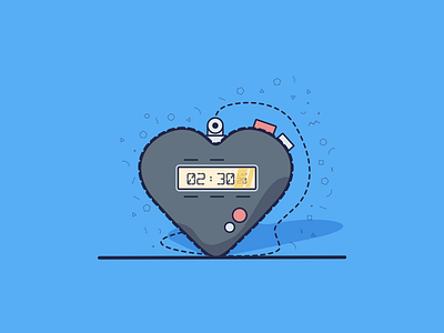 Training Passion illustration sketch stopwatch vector