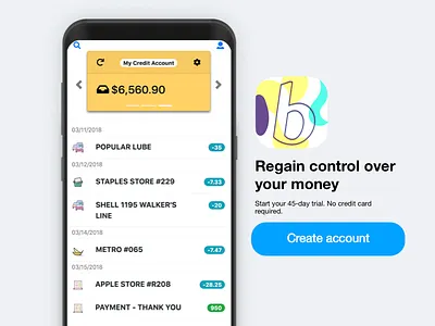 Personal Budget App Concept app budget