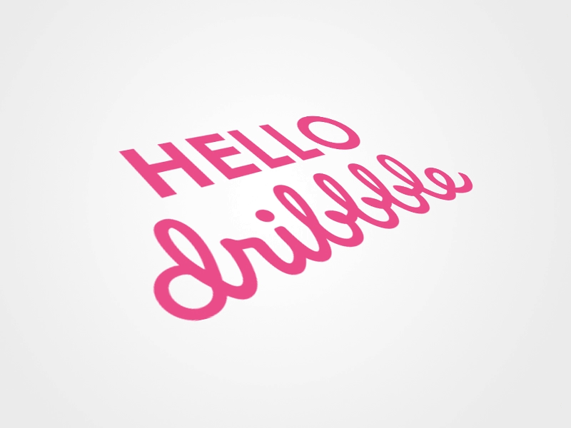 Hello, Dribbble! hellodribbble