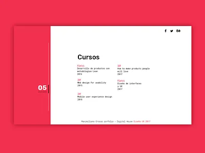 Portfolio idea courses porfolio proposal ui ux ux design web design