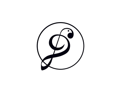 Bird Song Studio animals bird clever creative design good idea logo mark monomark smart symbol