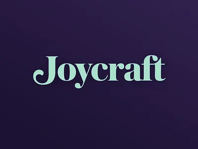 Joycraft Logotype logo serif