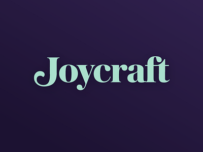 Joycraft Logotype logo serif