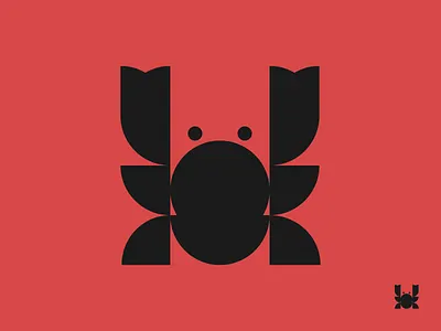 Crab Mark animal circles crab design geometric grid icon illustration logo mark symbol