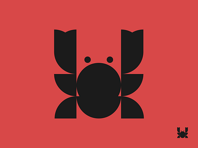 Crab Mark animal circles crab design geometric grid icon illustration logo mark symbol