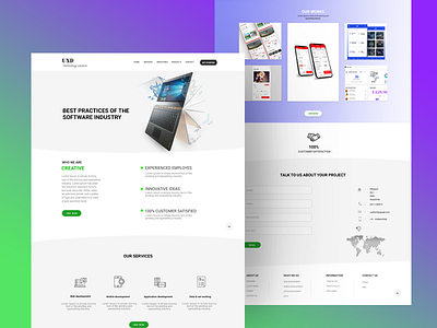 Software company - website ux animation app branding colorful curve deepa graph industrial design. ios landing page ui ux design uxd technologies