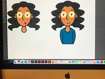 Hey Lady black cartoons characters illustration illustrator poc vector