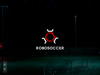 RoboSoccer LOGO branding colors design designer graphic identity logo logotype red simple white