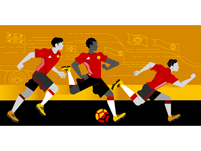 ⚽️ Manchester United for Uber ⚽️ athletes football manchester united soccer sports uber vector