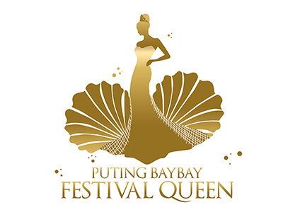 Puting Baybay Festival Queen pageant logo philippines vector