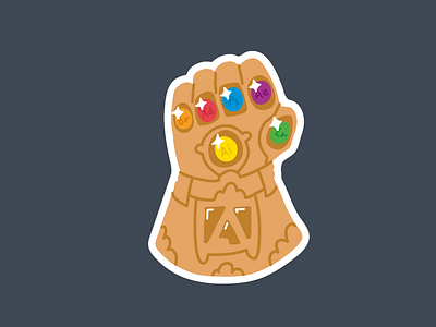 Adobe Gauntlet adobe after effects avengers gauntlet illustrator infinity gauntlet infinity war make it pop photoshop sticker thanos