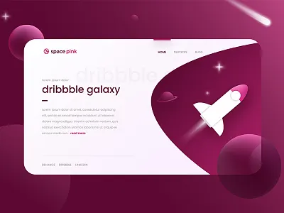 Hello Dribbble! debut first shot galaxy hello dribbble space ui user experience user interface ux