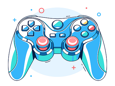 Gamepad character coreldraw hotspotshield illustration mamozinger vector