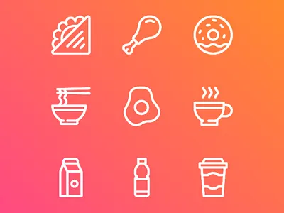 Food & Beverage icon beverage food icon iconography