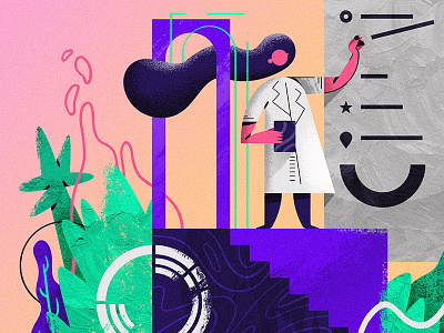 web character 1 bright colors character design illustration web