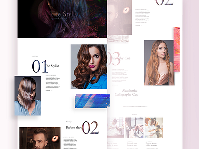 Dribble Dorota Karwowska design haircut page web design website