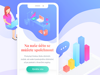 1Ucto Mobile | Accountancy accountancy benda design dribbble filip filipbenda gradient interface invite ios landing ux