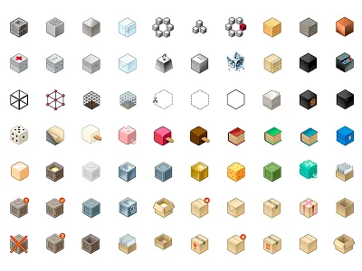 Cube - Vector isometric icon cube grafik grafika icon icons ikona ikony ilustrator isometric izometryczne rysownik vector