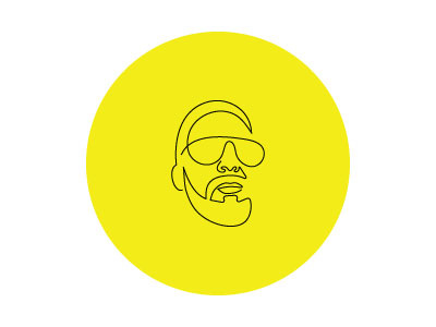 man line art vector