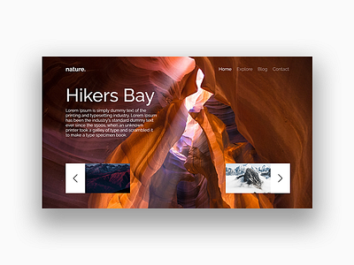 Nature abstract adobe xd minimal nature user interface web design