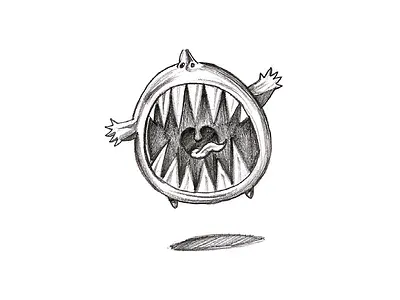 Jumping Monster Sketch cartoon sketch draw drawing monster sketch pencil sketch sketch sketching