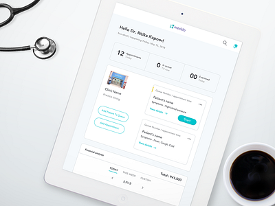 Doctor's dashboard clinic clinic management dashboard doctor doctor dashboard emr healthcare medical medical dashboard patient appointment patient queue