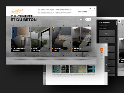 Info Beton app belgium brussel concrete febelcem mobile power point responsive ui design ux design website