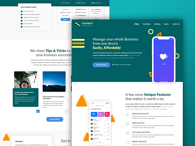 Creative App Landing Page V2 app clean download flat interaction design landing page minimal ui ux web website