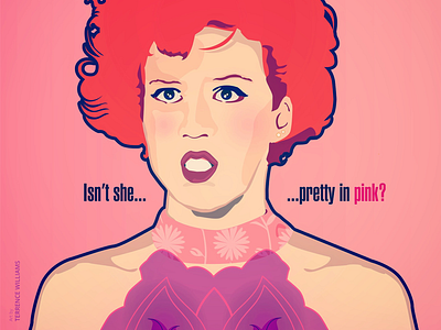 Molly Ringwald 1980s 80s art illustration illustrator john hughes molly ringwald pretty in pink vector