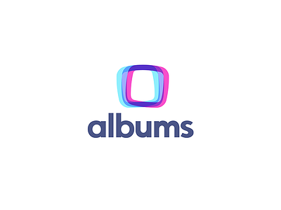 Albums.App albums android ios smarphone bending light effects effects logo logo icon design brand mobile albums app overlap overlapping crossing colors photo photo picture sharing album picture rounded square screen multiply transparent