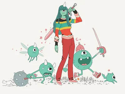 Cyclops Clan character clan crew cyclops design group illustration warriors