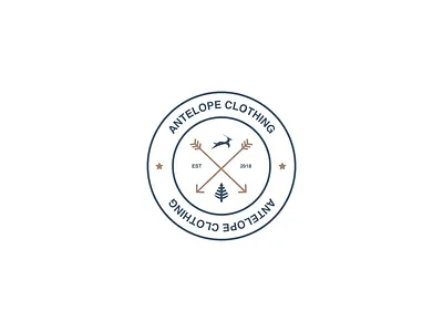 Antelope Clothing - Wild Range Badge apparel design branding clothing design logo logo design