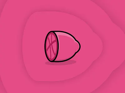 Hello Dribbblers! brand cartoon colors dribbble first illustration illustrator lemon light logo shadow vector