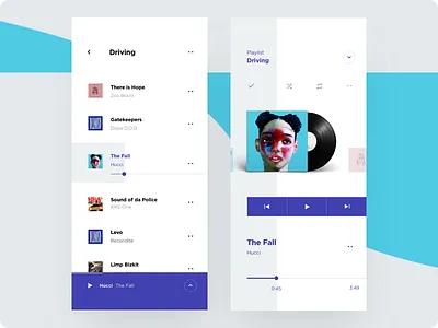 Custom music app album app cuberto graphics icons illustration music player sketch ui ux
