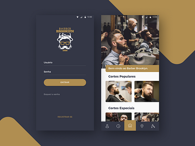 App Barber Brooklyn barber design mobiledesign ui uidesign ux