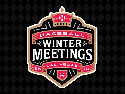 2018 Baseball Winter Meetings ball baseball crown diamond milb mlb plate ribbon vegas winter
