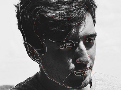 Lines design graphic photoshop portrait simple