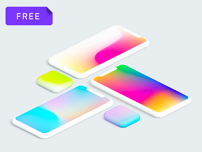 Free Gradient Mesh Pack download free freebie gradient illustrator mesh sketch