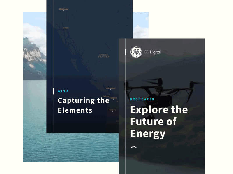 Ge Drone week - wind animation drone energy mobile motion solar sustainable transition video