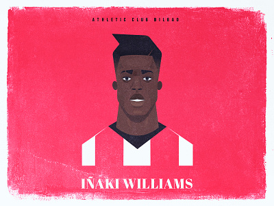 IÑAKI WILLIAMS ILLUSTRATION @williaaams45 athletic club bilbao bilbao football illustration iñaki williams la liga soccer williams