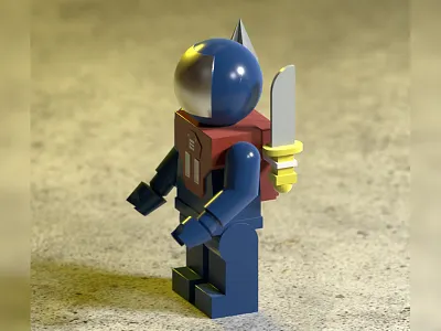 Lego Man 3d 3d render blender blender 3d emilioriosdesigns high poly lego lego man low poly