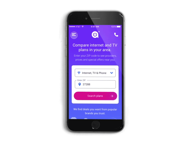 AC Mobile Nav app design apple design dropdown hamburger homepage interaction menu mobile navigation principle web design
