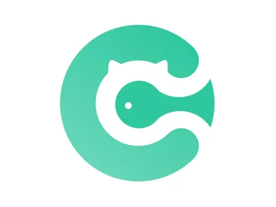 CatFish branding c cat design fish fun illustration logo round ui ux