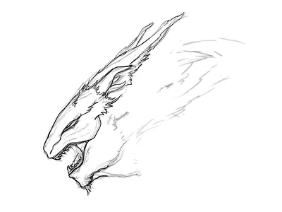 Creature sketch art concept concept art creature dragon fantasy line line art sketch