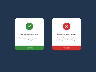 Daily UI #011 Flash Message 011 dailyui design error flash massage success